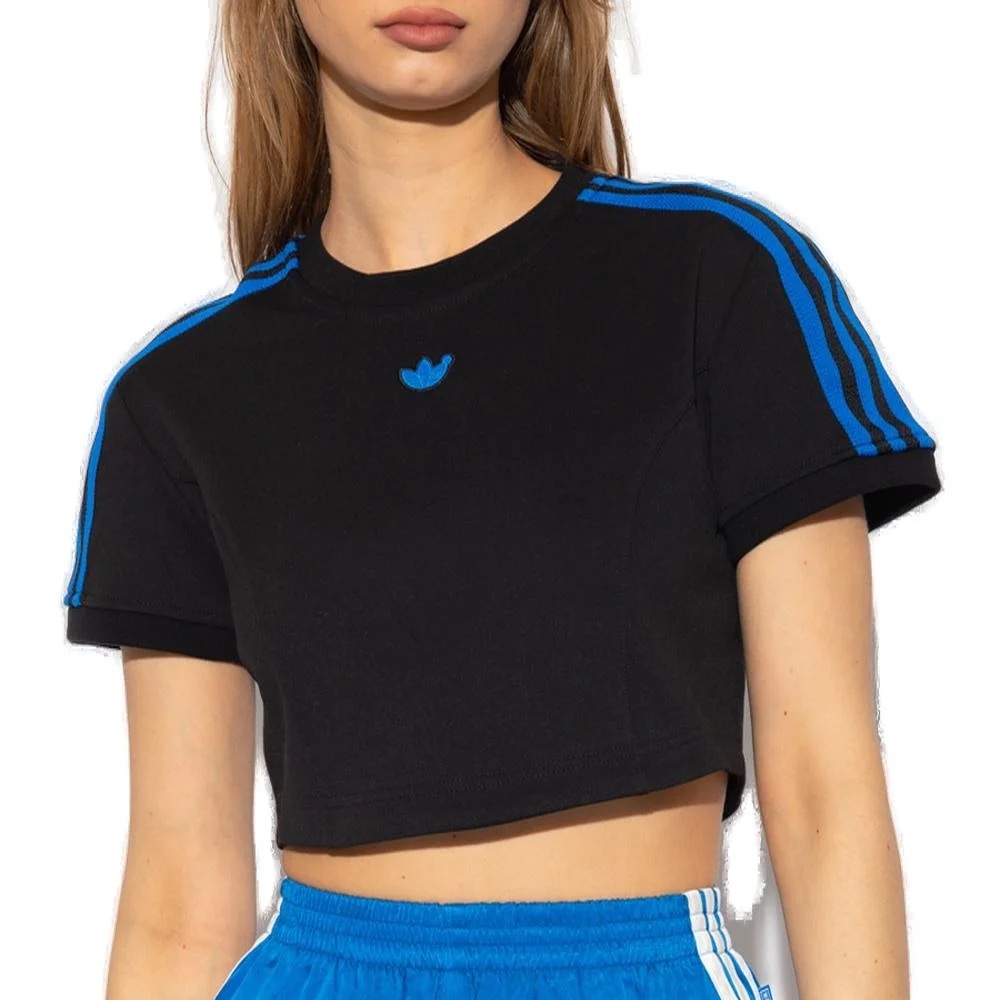 NWT* Adidas Originals | ESS Cropped Tee w/ Back Zip, SP2023 Collection, size S